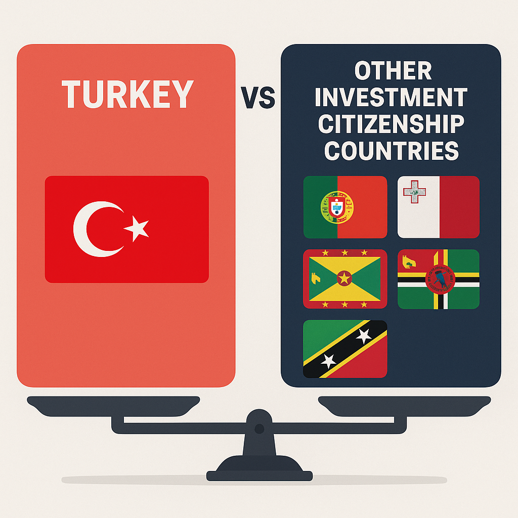 Turkey vs. Other Investment Citizenship Countries